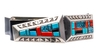 Multi-Stone Three Piece Belt | Alvin Begay & Lulu Begay