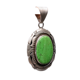 Gaspeite Pendant | Eugene Belone