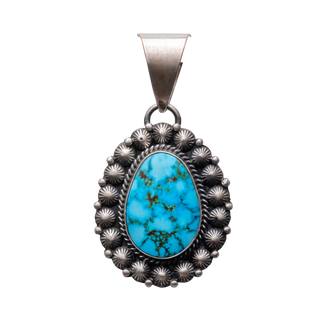 Webbed Kingman Turquoise Pendant | M&R Calladitto