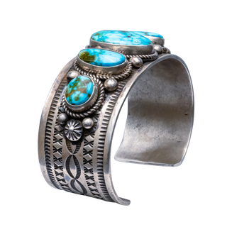 Birdseye Kingman Turquoise Cuff | Albert Jake