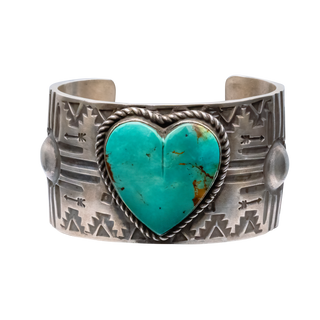 Royston Turquoise Heart Cuff | Ronnie Willie