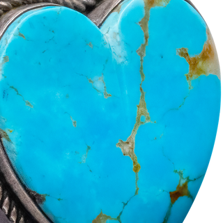 Number Eight Turquoise Heart Pendant | Rex Albeita