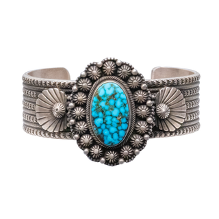 Birdseye Kingman Turquoise Cuff | M&R Calladitto