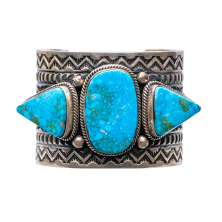 Birdseye Kingman Turquoise Cuff | Andy Cadman