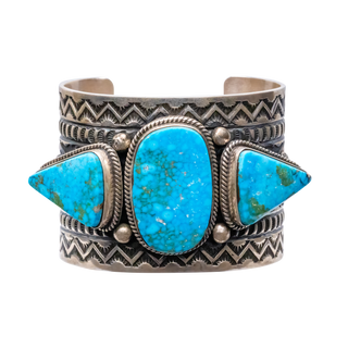 Birdseye Kingman Turquoise Cuff | Andy Cadman