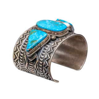 Birdseye Kingman Turquoise Cuff | Andy Cadman