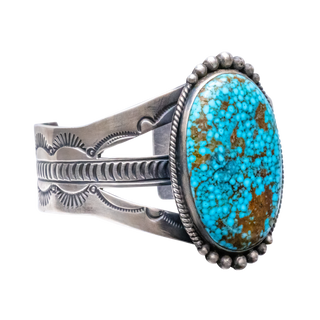 Birdseye Kingman Turquoise Cuff | Akee Douglas