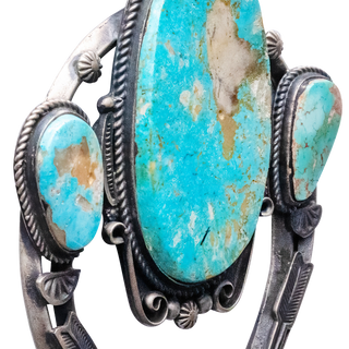 Pilot Mountain Turquoise Naja Pendant | Ronald Tom