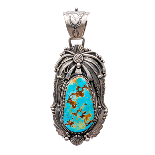 Pilot Mountain Turquoise Pendant | Mark Yazzie