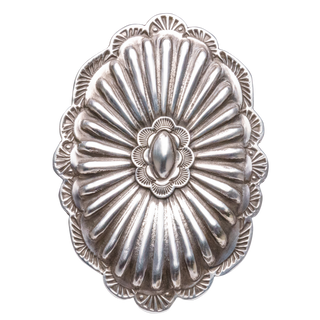 Sterling Silver Repoussé Concho Ring | Rita Lee