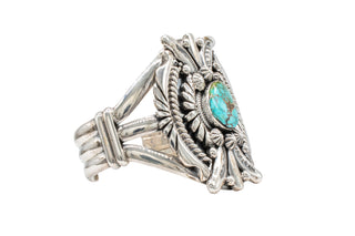 Kingman Turquoise Cuff | Mark Yazzie