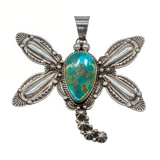 Kingman Turquoise Dragonfly Pendant | Donovan Cadman